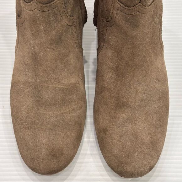 Isabel Marant Dicker Suede Ankle Boots Distressed 40/9 Western Rodeo Cowgirl - Picture 9 of 13